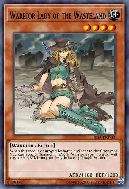 Warrior Lady of the Wasteland - SD5-EN002 - Common - 1st Edition
