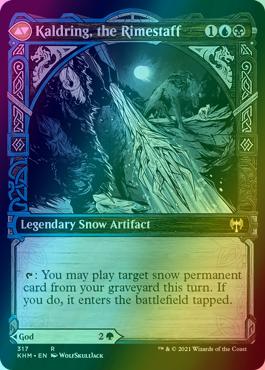 Jorn, God of Winter // Kaldring, the Rimestaff [317] [Showcase] [Kaldheim] [Foil]