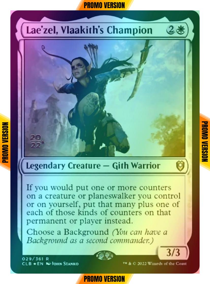 Lae'zel, Vlaakith's Champion [29s] [Prerelease] [Commander Legends: Battle for Baldur's Gate: Promos] [Foil]
