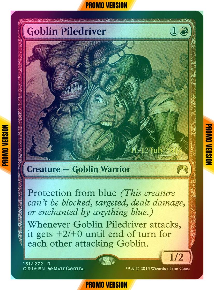 Goblin Piledriver [151s] [Magic Origins Promos] [Foil]