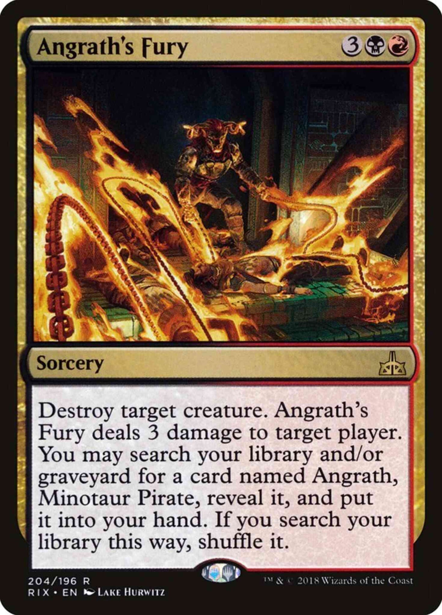 Angrath's Fury [204] [Planeswalker Deck Exclusive] [Rivals of Ixalan] [Non-Foil]