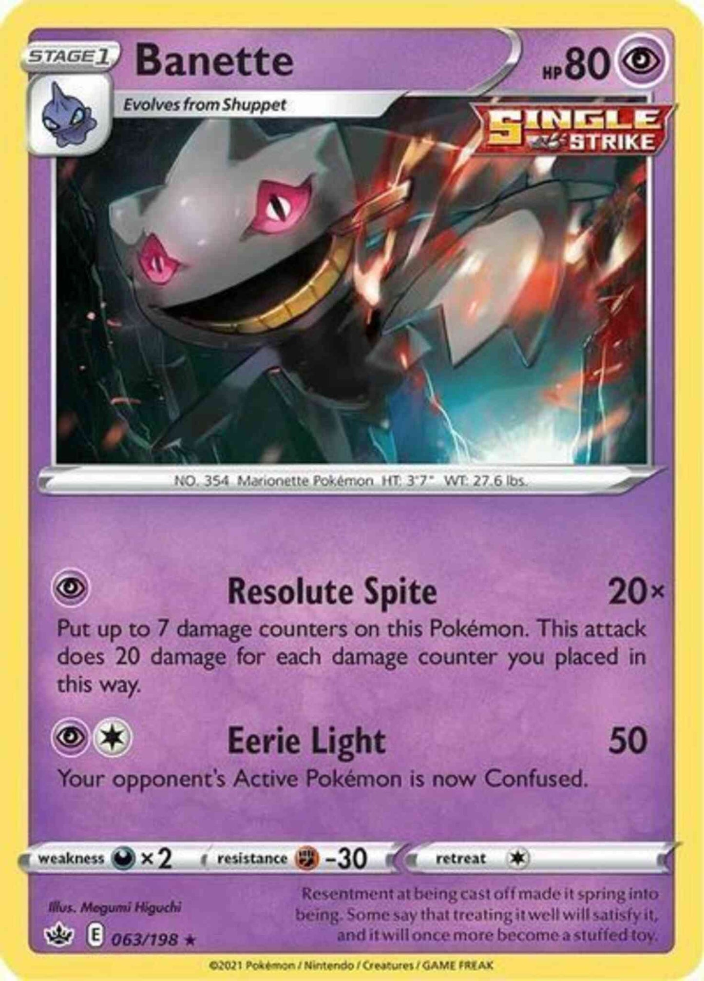 Banette - 063/198 - Rare [swsh6-063] [Non-Holo]