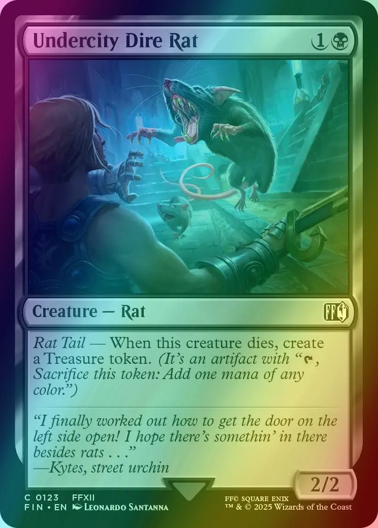 Undercity Dire Rat [123] [FINAL FANTASY] [Foil]