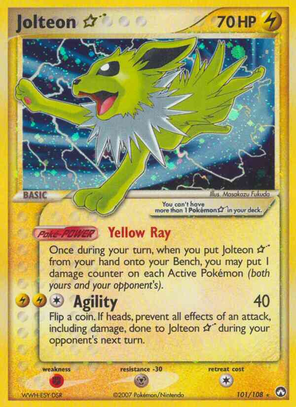 Jolteon Star - 101/108 - Rare Holo [ex16-101] [Holo]
