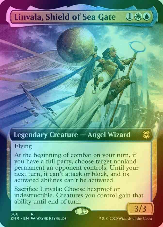 Linvala, Shield of Sea Gate [368] [Extended Art] [Zendikar Rising] [Foil]