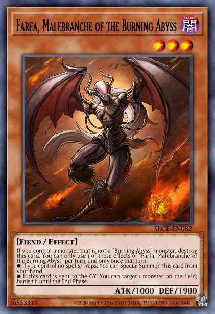 Farfa, Malebranche of the Burning Abyss - SECE-EN082 - Rare - Unlimited
