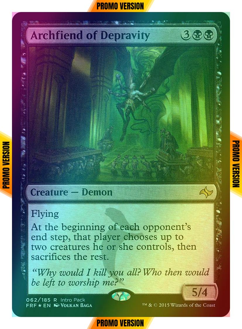 Archfiend of Depravity [62] [Intro Pack] [Fate Reforged Promos] [Foil]