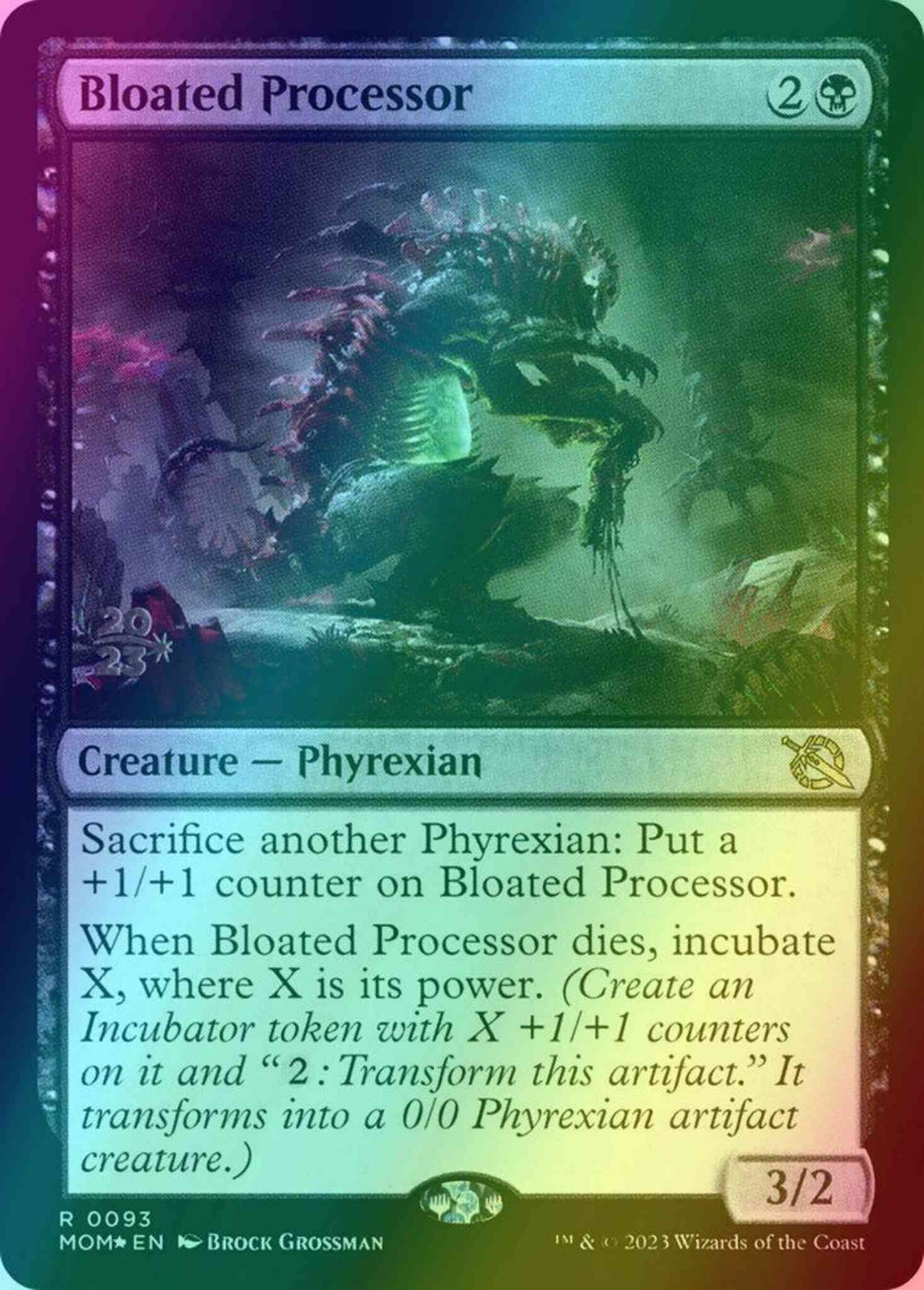 Bloated Processor [93s] [Prerelease] [March of the Machine: Promos] [Foil]