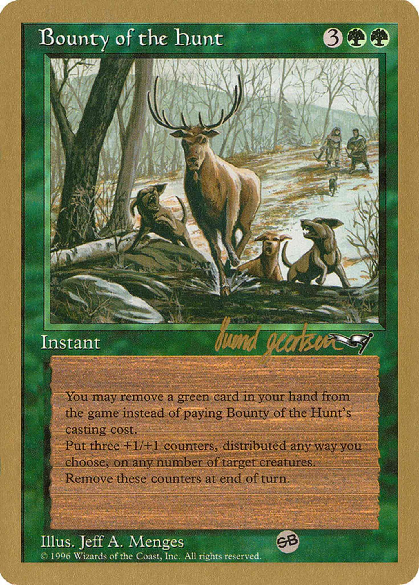 Bounty of the Hunt [sg85sb] [Sideboard] [World Championship Decks 1997] [Non-Foil]