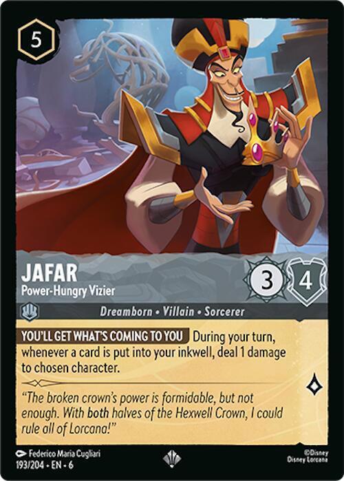 Jafar - Power-Hungry Vizier - 193/204 [Azurite Sea] [Non-Foil]