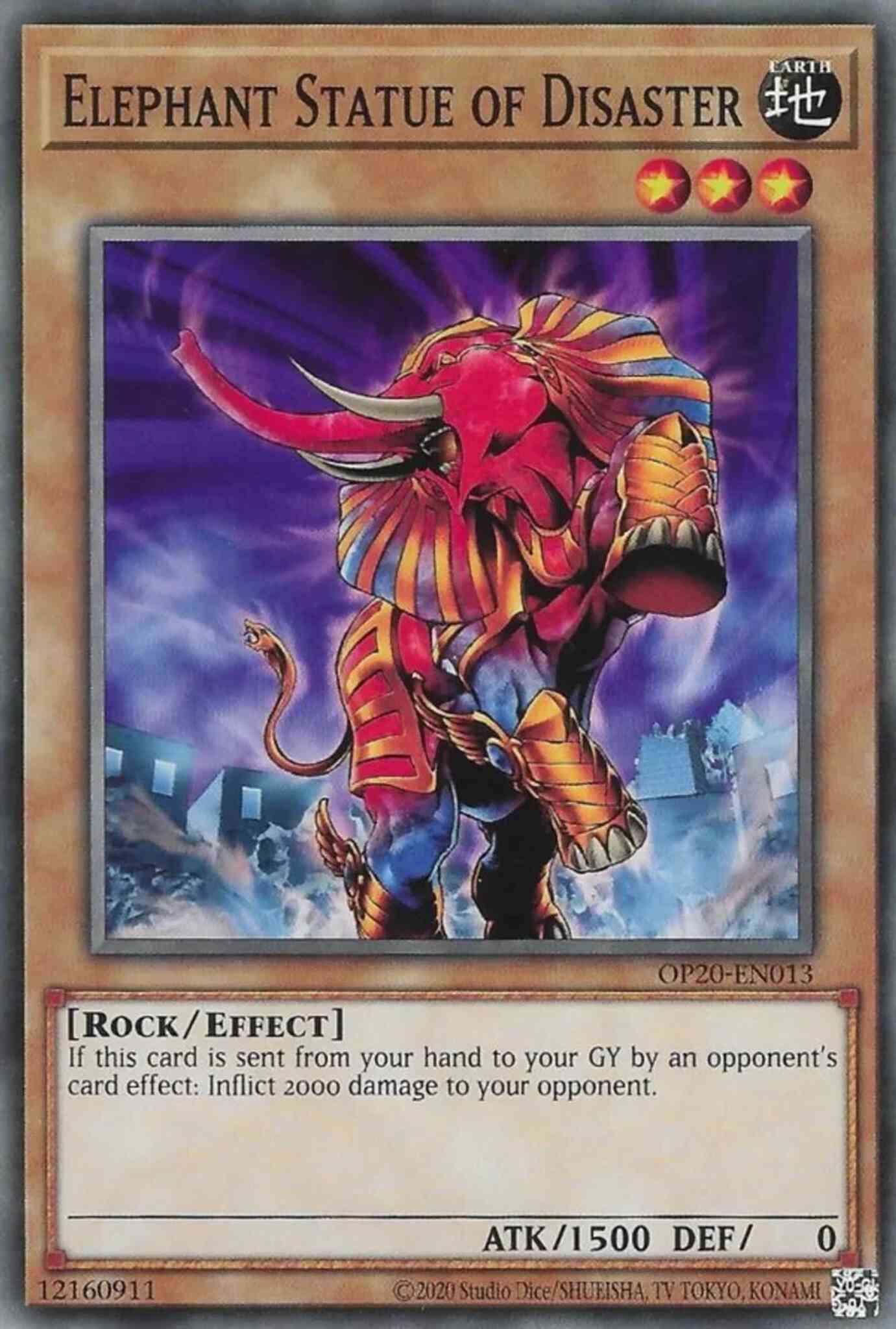 Elephant Statue of Disaster - OP20-EN013 - Common - Unlimited