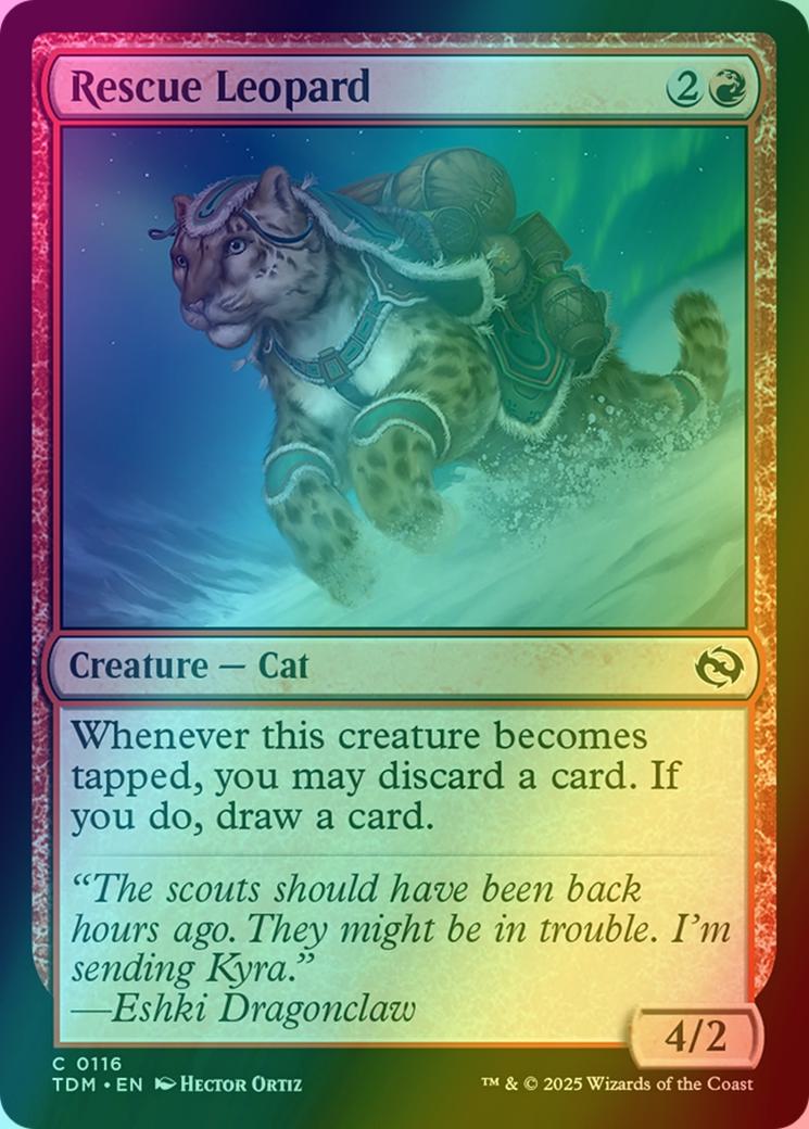Rescue Leopard [116] [Tarkir: Dragonstorm] [Foil]