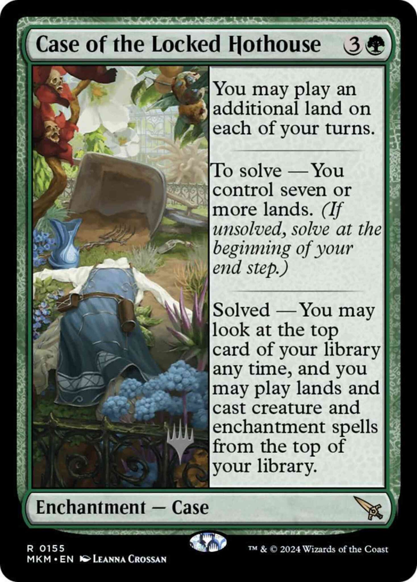Case of the Locked Hothouse [155p] [Promo Pack] [Murders at Karlov Manor: Promos] [Non-Foil]