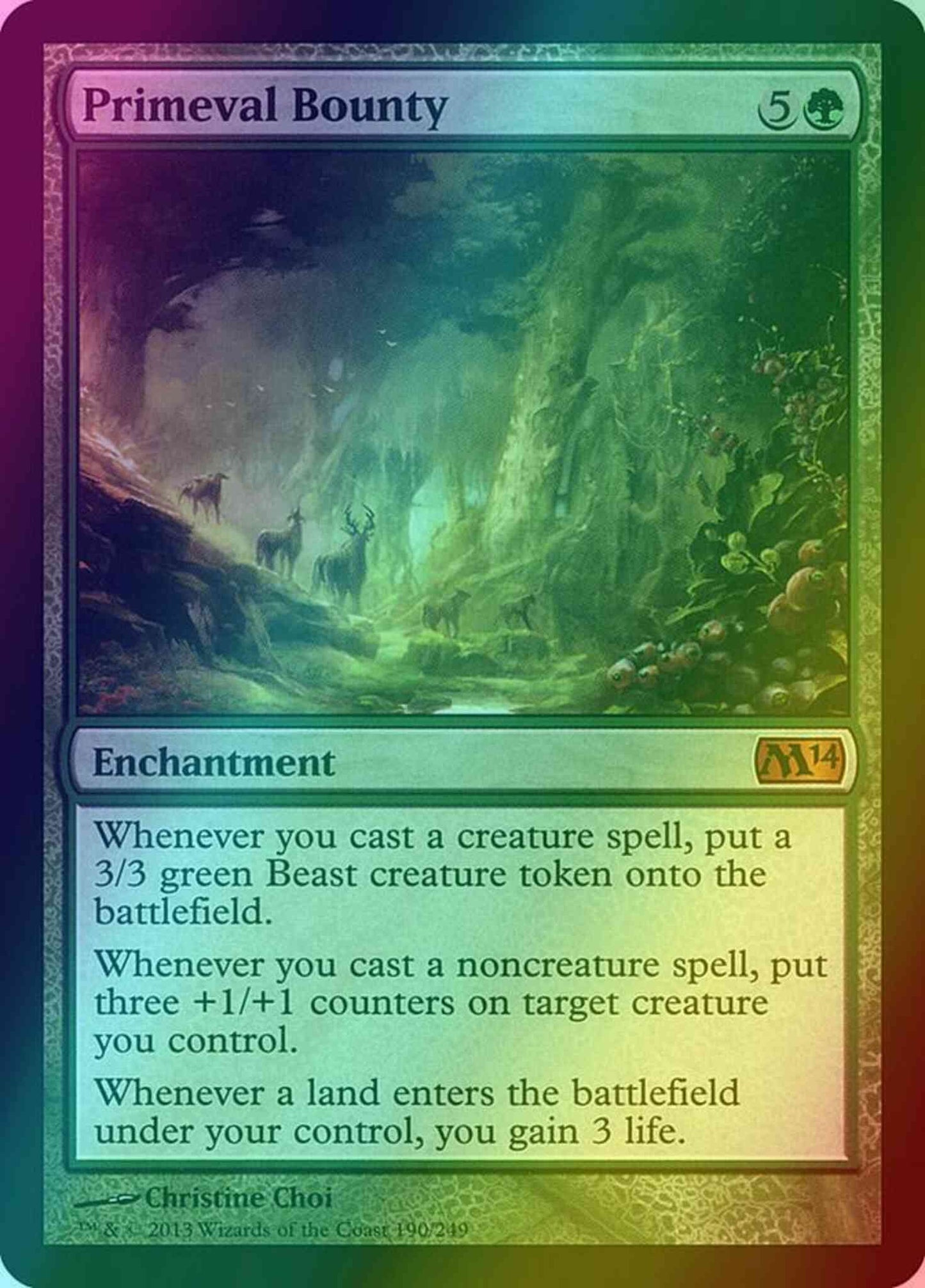 Primeval Bounty [190] [Magic 2014] [Foil]