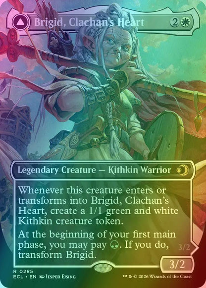 Brigid, Clachan's Heart // Brigid, Doun's Mind [285] [Borderless] [Lorwyn Eclipsed] [Foil]