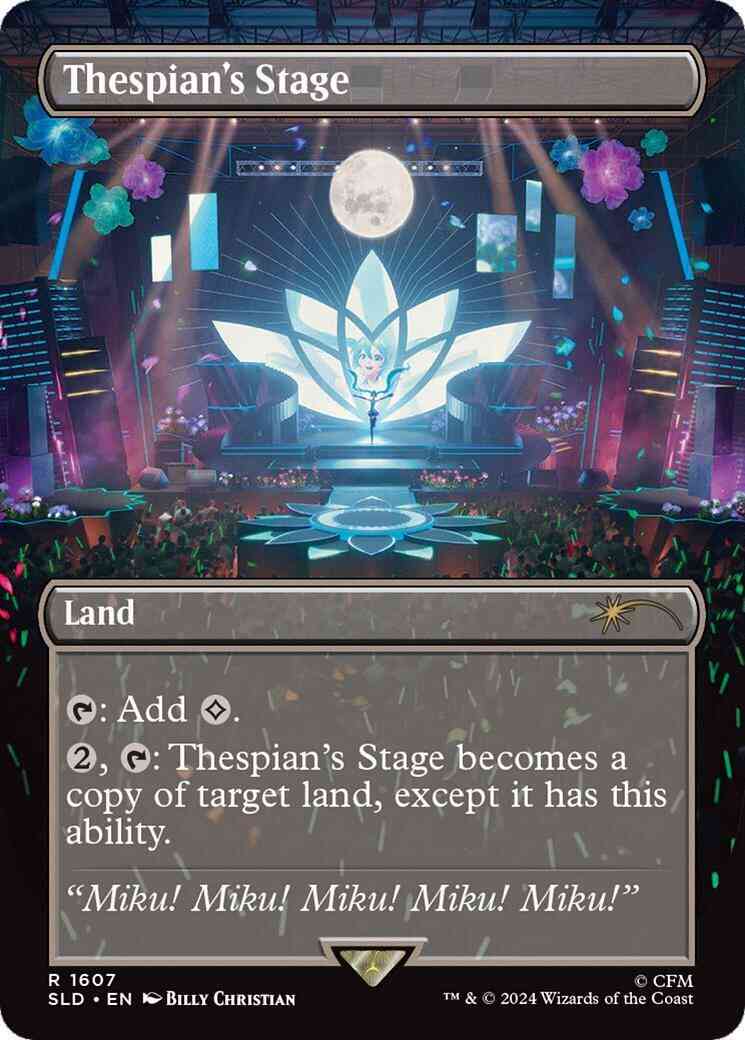 Thespian's Stage [1607] [Borderless] [Hatsune Miku: Digital Sensation] [Secret Lair Drop] [Foil]