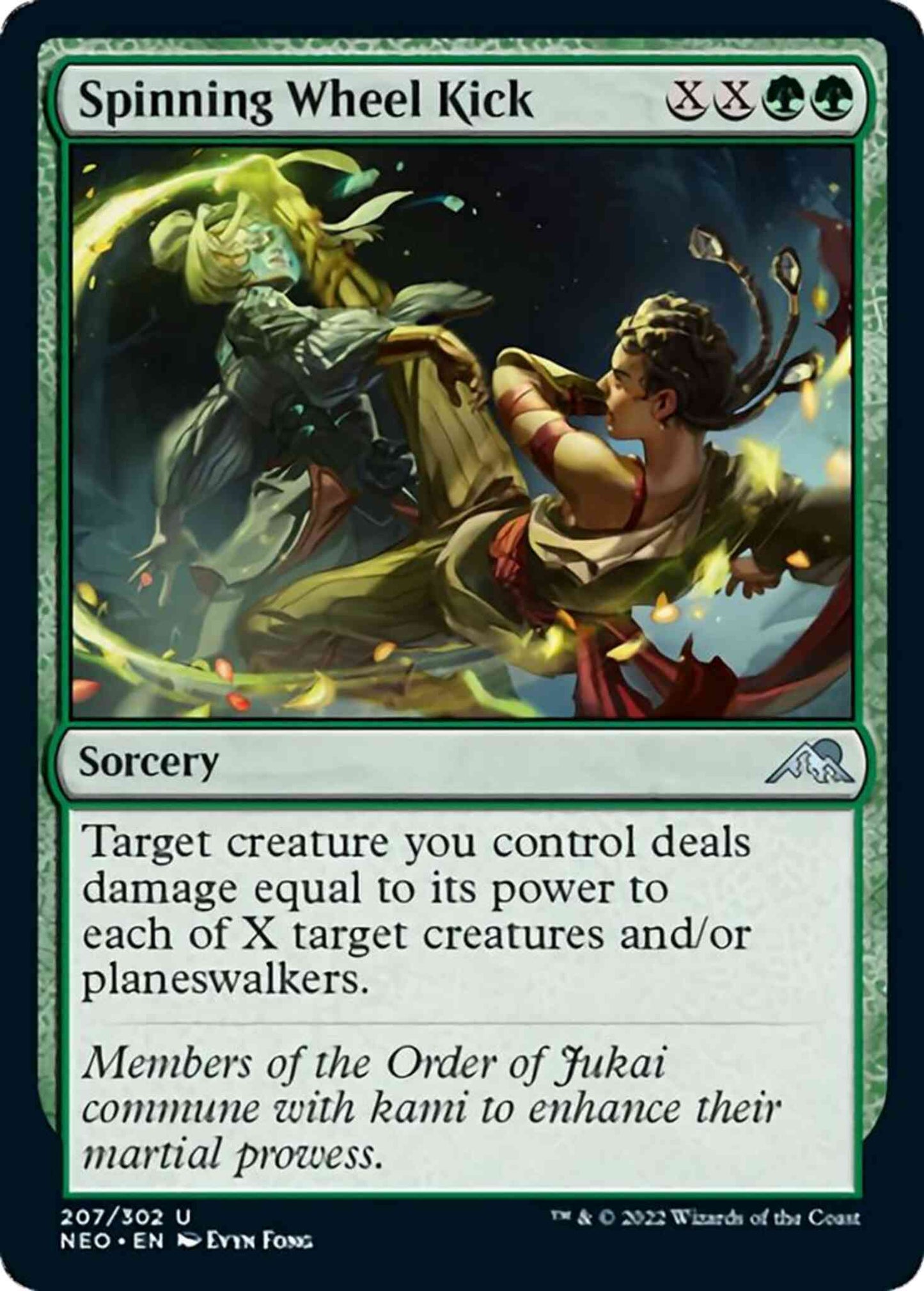 Spinning Wheel Kick [207] [Kamigawa: Neon Dynasty] [Non-Foil]