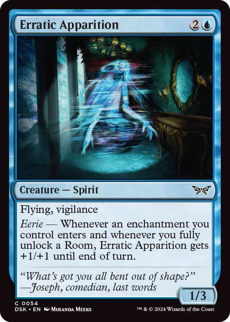 Erratic Apparition [54] [Duskmourn: House of Horror] [Foil]