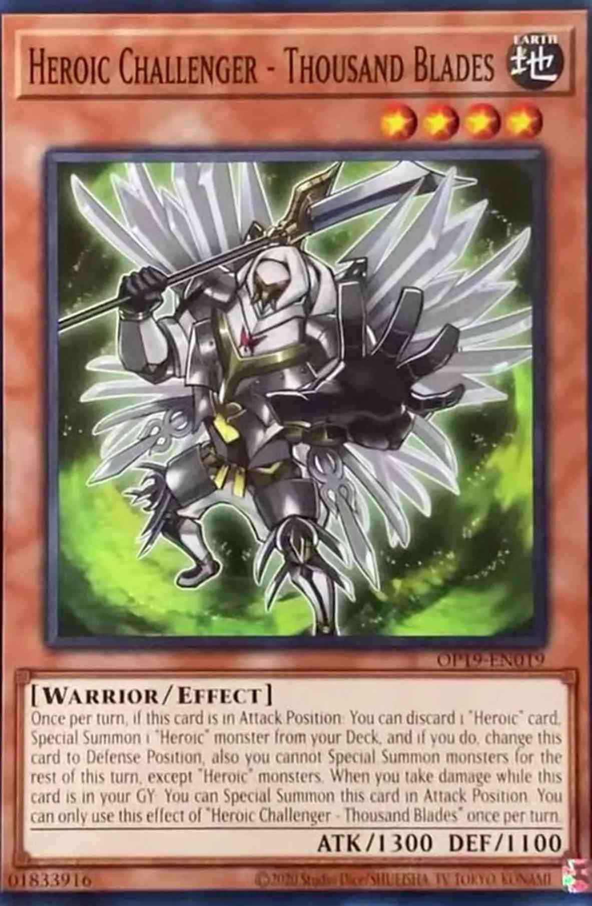 Heroic Challenger - Thousand Blades - OP19-EN019 - Common - Unlimited