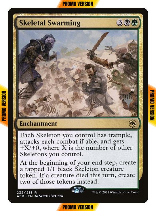 Skeletal Swarming [Promo Pack] [232p] [Adventures in the Forgotten Realms Promos] [Non-Foil]