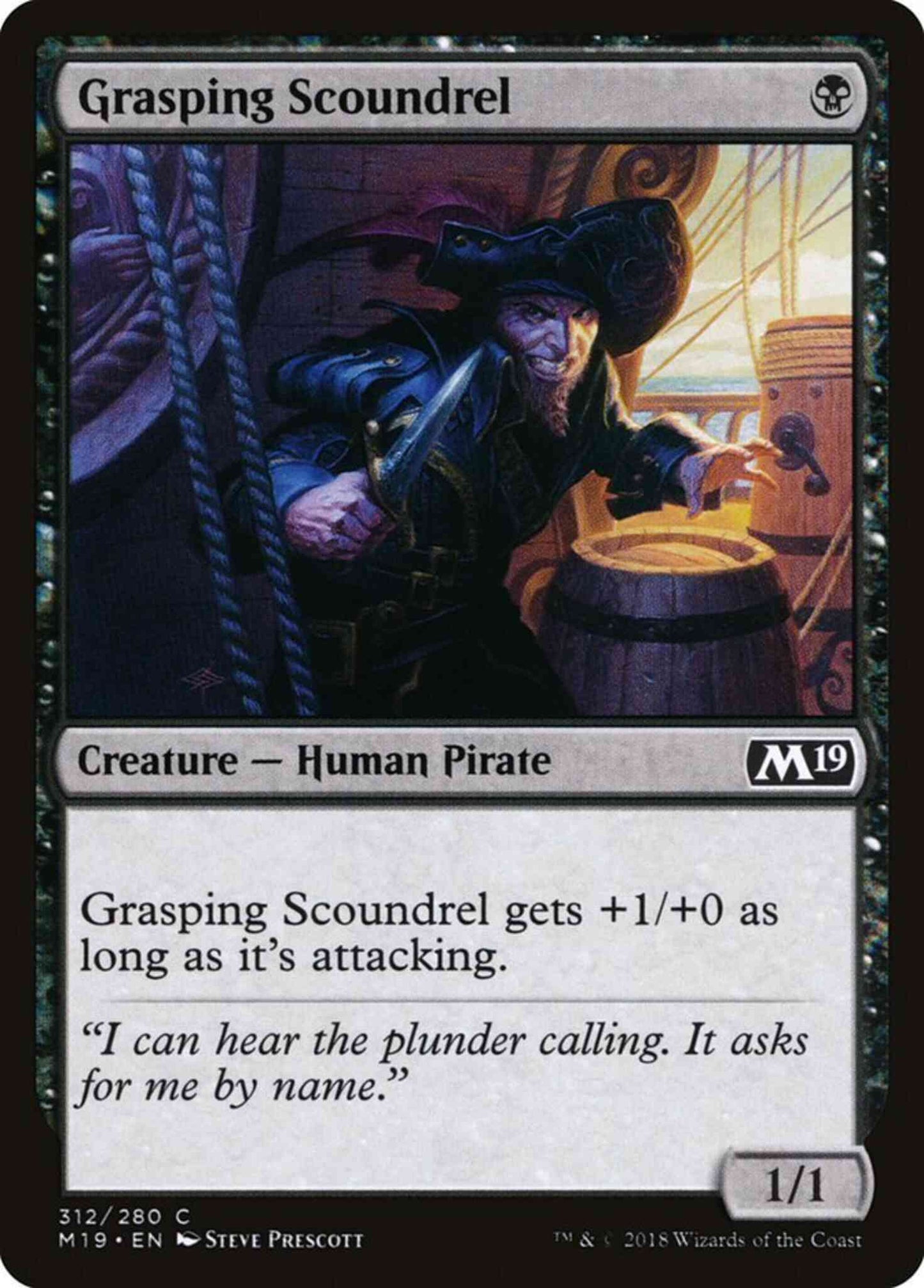Grasping Scoundrel [312] [Planeswalker Deck Exclusive] [Core Set 2019] [Non-Foil]