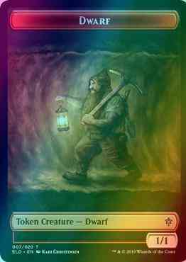 Dwarf Token (07) // Food Token (16) [Throne of Eldraine Tokens] [Foil]