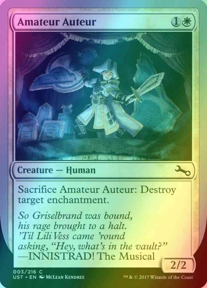 Amateur Auteur [3b] [b] [Unstable] [Foil]