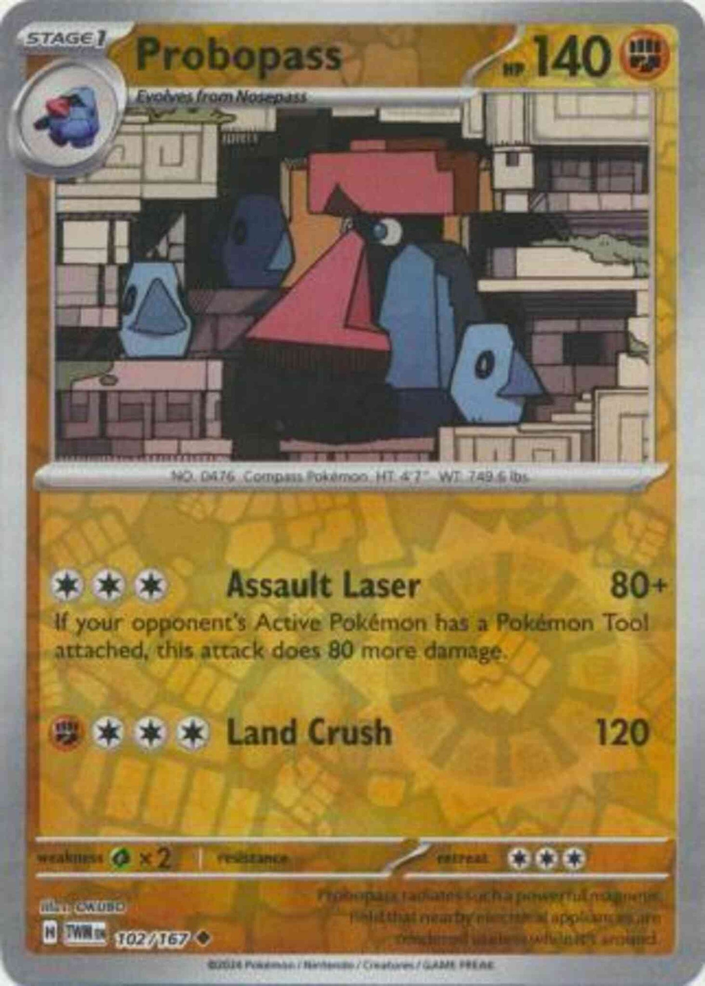 Probopass - 102/167 - Uncommon [sv06-102] [Reverse Holo]