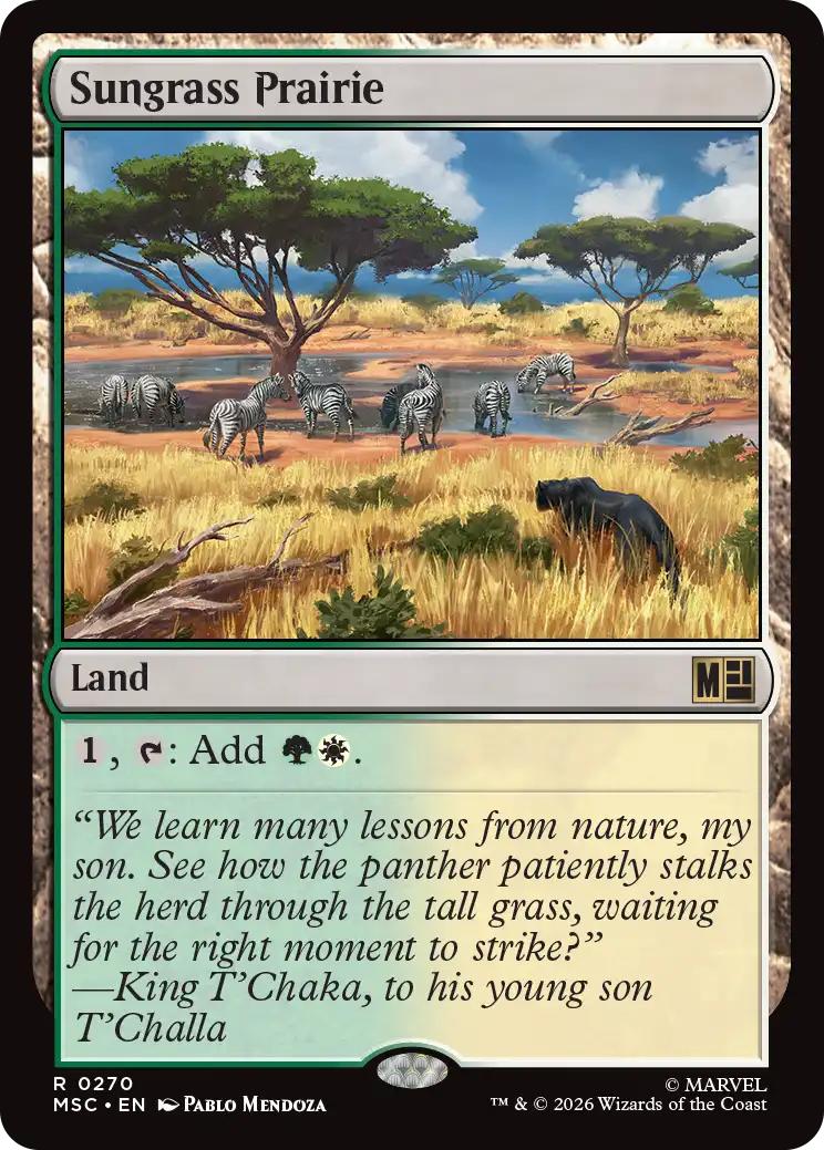 Sungrass Prairie [270] [Marvel Super Heroes: Commander] [Non-Foil]
