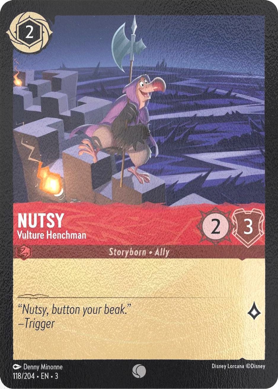 Nutsy - Vulture Henchman - 118/204 [Into the Inklands] [Cold Foil]
