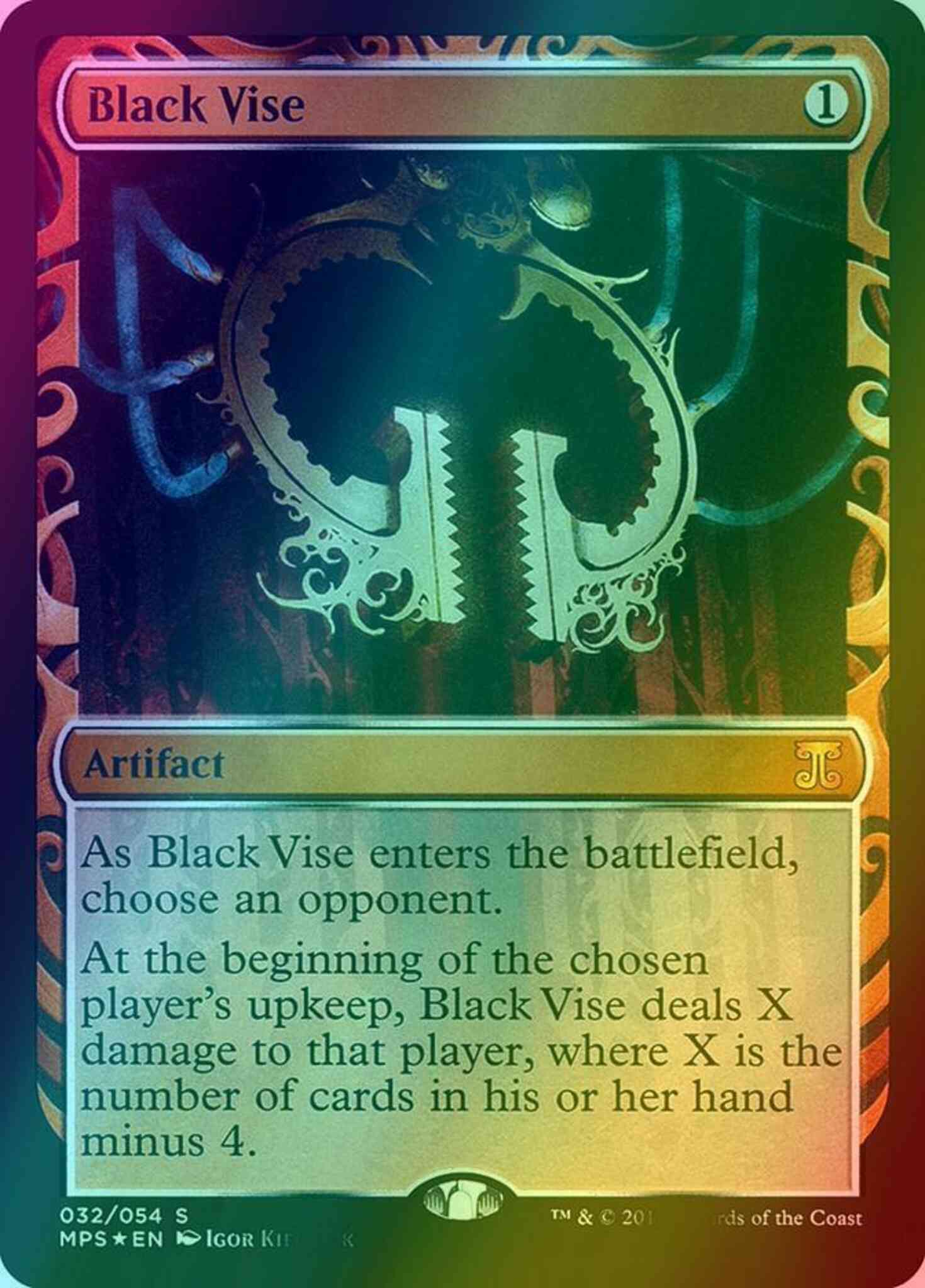 Black Vise [32] [Masterpiece Series] [Kaladesh Inventions] [Foil