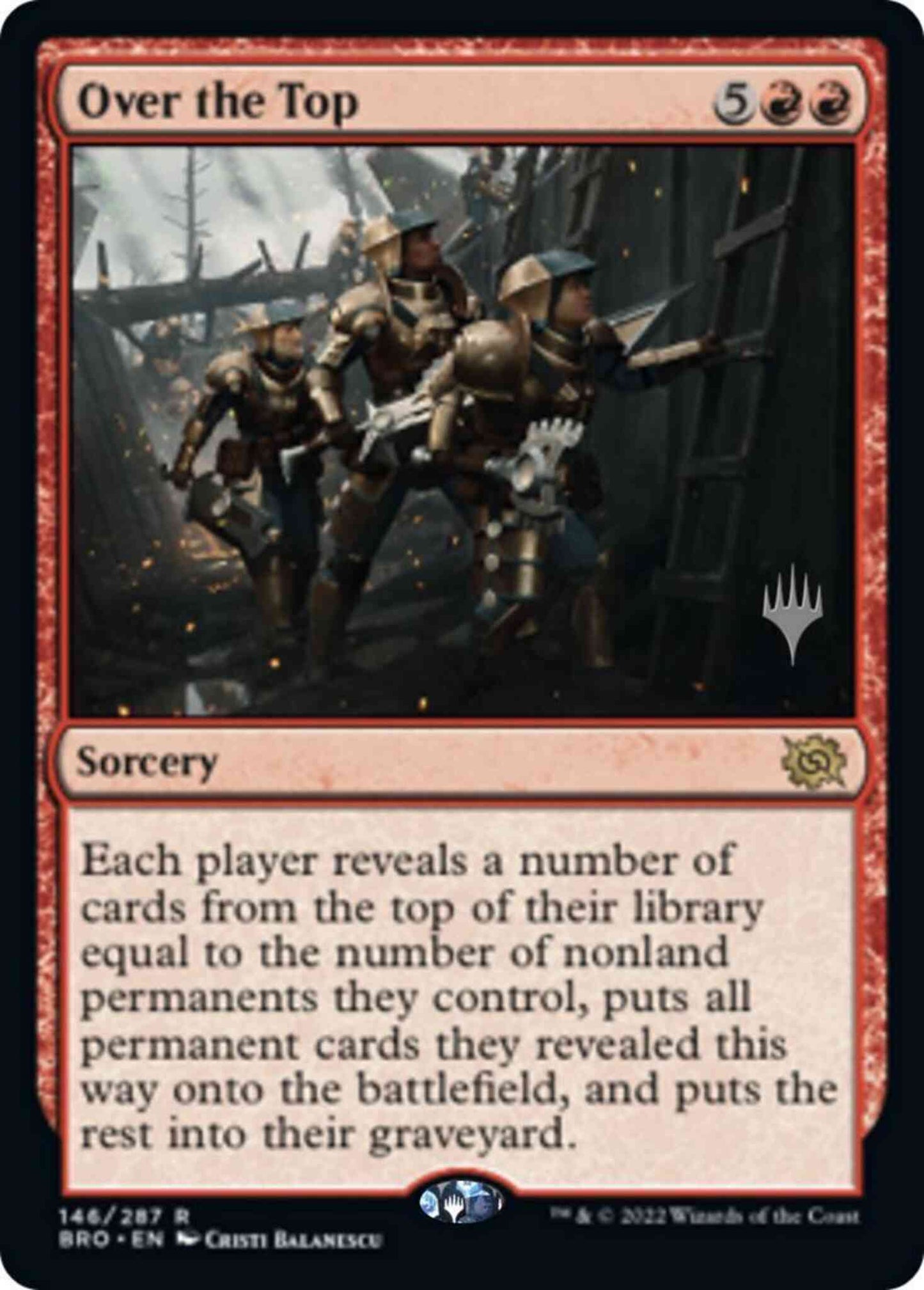Over the Top [146p] [Promo Pack] [The Brothers' War: Promos] [Non-Foil]