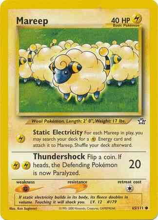 Mareep - 65/111 - Common - Unlimited [neo1U-65] [Non-Holo]