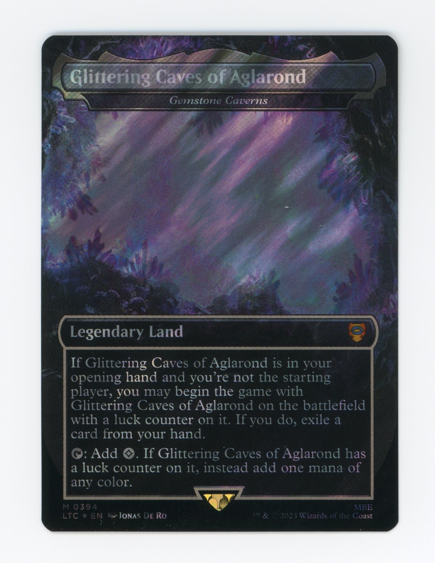Glittering Caves of Aglarond - Gemstone Caverns — Borderless|Realms and Relics|Surge Foil — ID 19078