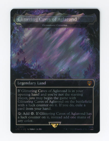 Glittering Caves of Aglarond - Gemstone Caverns — Borderless|Realms and Relics|Surge Foil — ID 19078