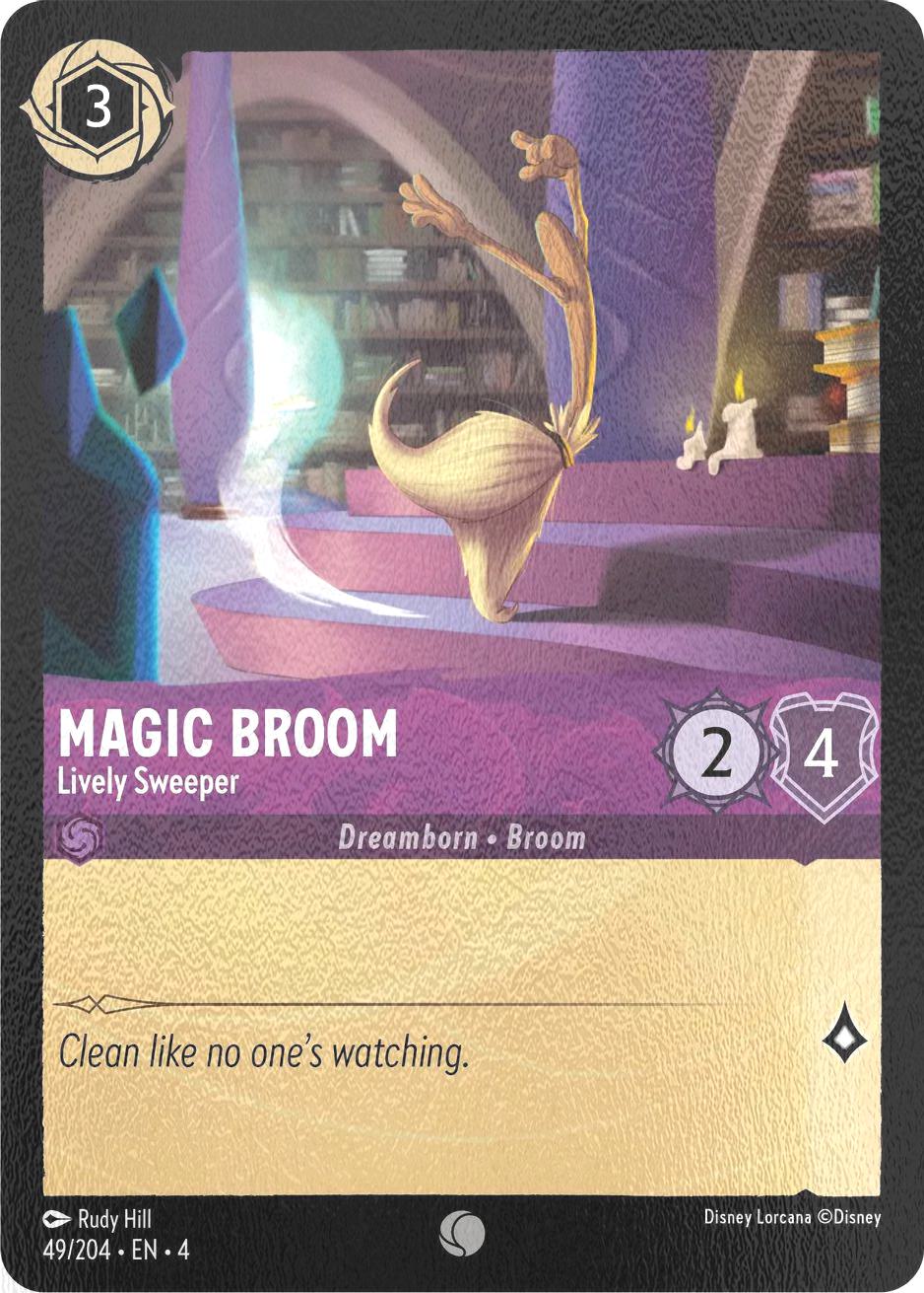 Magic Broom - Lively Sweeper - 49/204 [Ursula's Return] [Cold Foil]