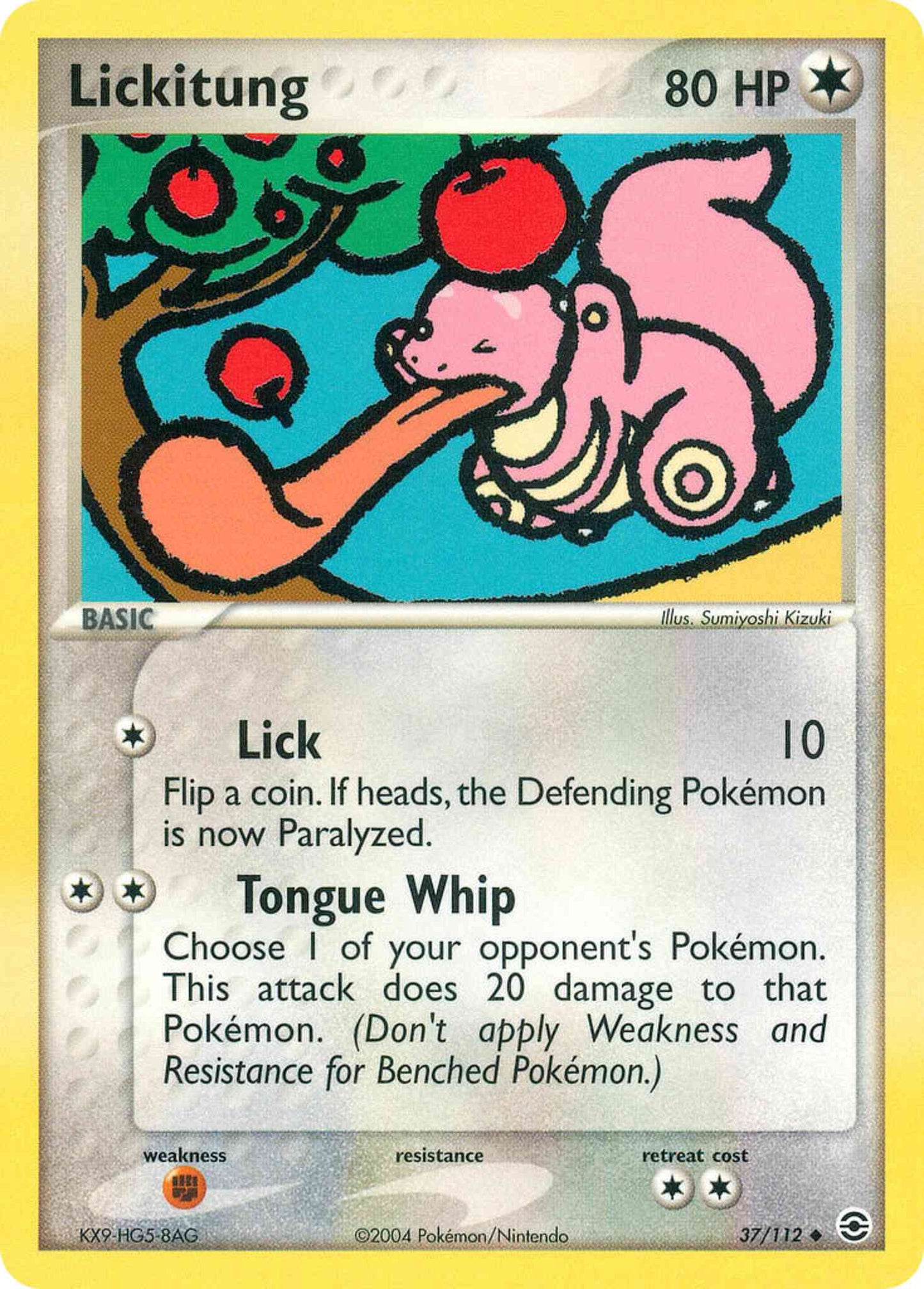 Lickitung - 37/112 - Uncommon [ex6-37] [Reverse Holo]