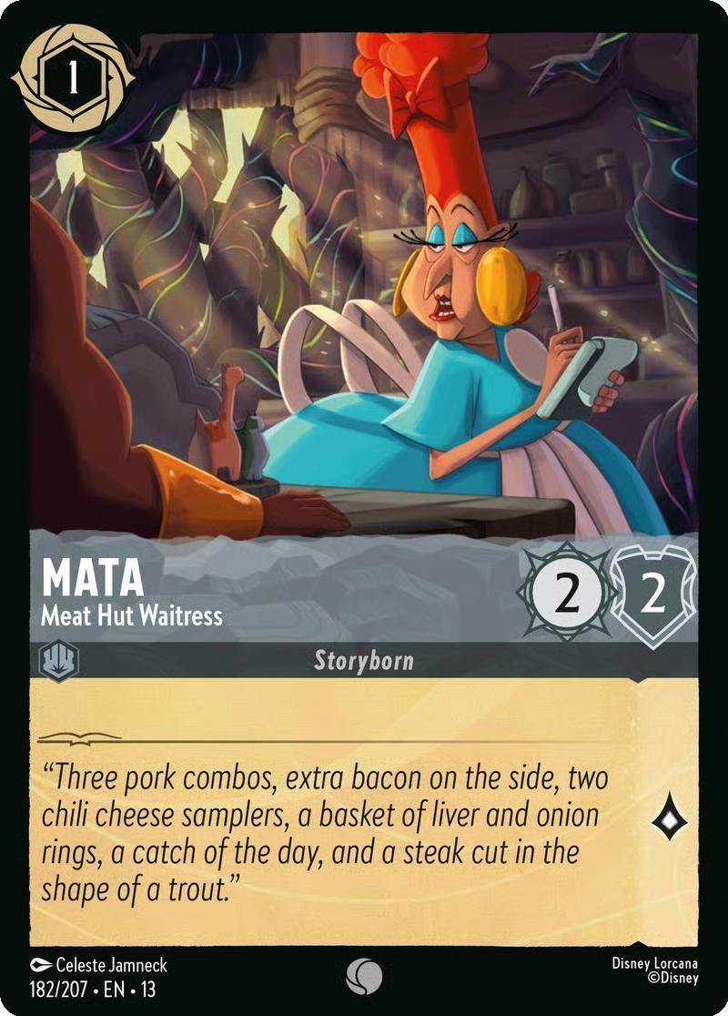 Mata - Meat Hut Waitress - 182/204 [Attack of the Vine!] [Non-Foil]