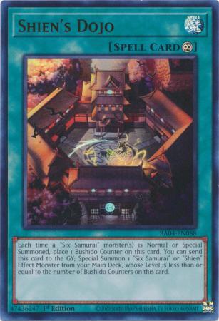 Shien's Dojo - RA04-EN088 - Ultra Rare - 1st Edition