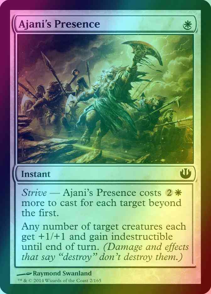 Ajani's Presence [2] [Journey into Nyx] [Foil]