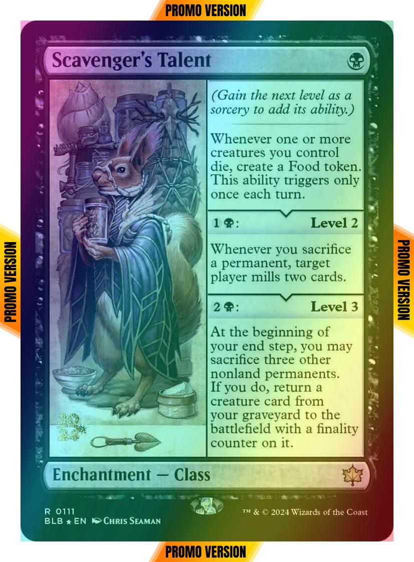 Scavenger's Talent [111s] [Prerelease] [Bloomburrow: Promos] [Foil]