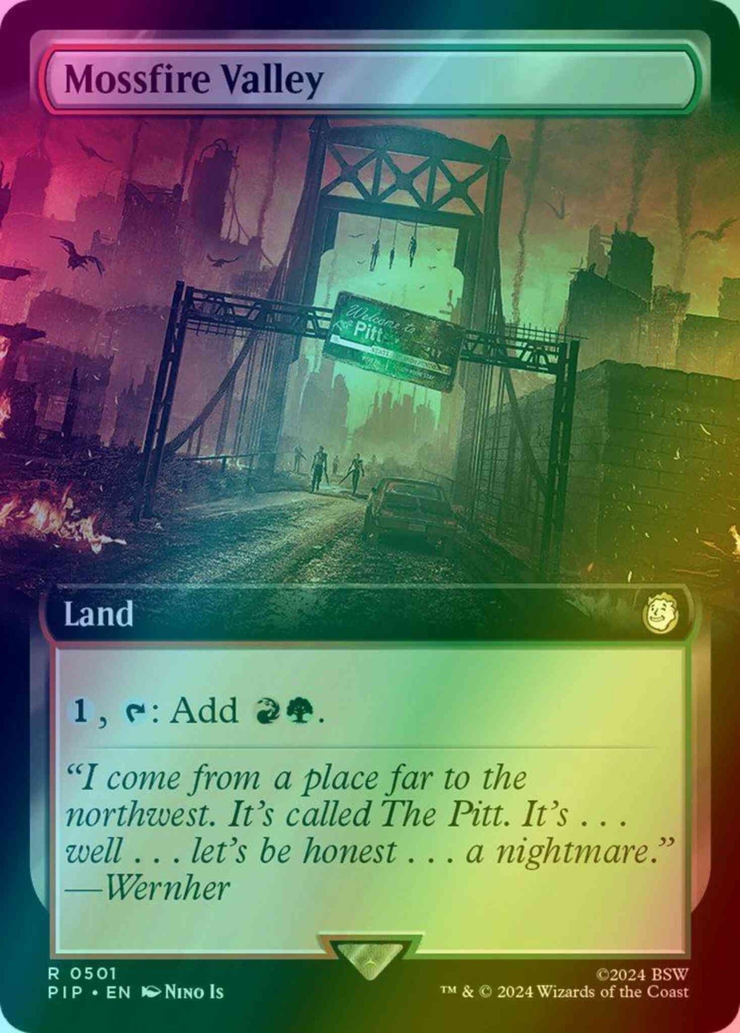 Mossfire Valley [501] [Extended Art] [Fallout] [Foil]