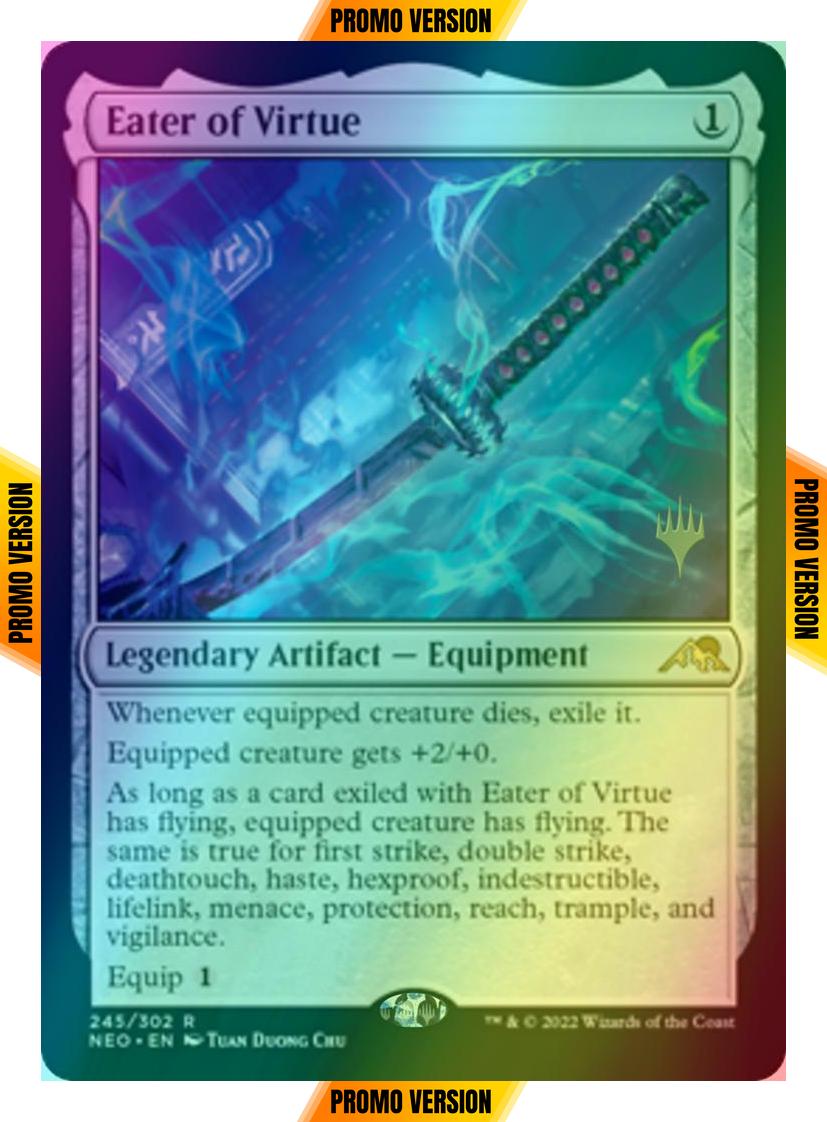 Eater of Virtue [Promo Pack] [245p] [Kamigawa: Neon Dynasty: Promos] [Foil]