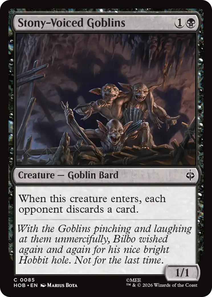 Stony-Voiced Goblins [85] [The Hobbit] [Non-Foil]