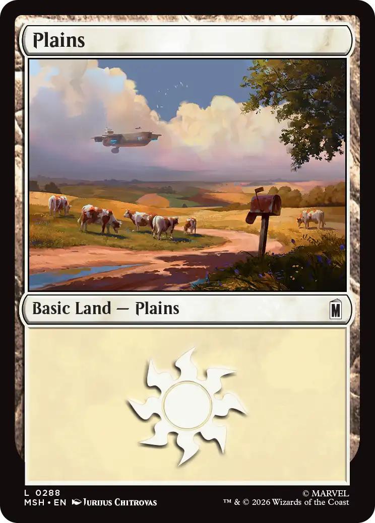 Plains [288] [Marvel Super Heroes] [Non-Foil]