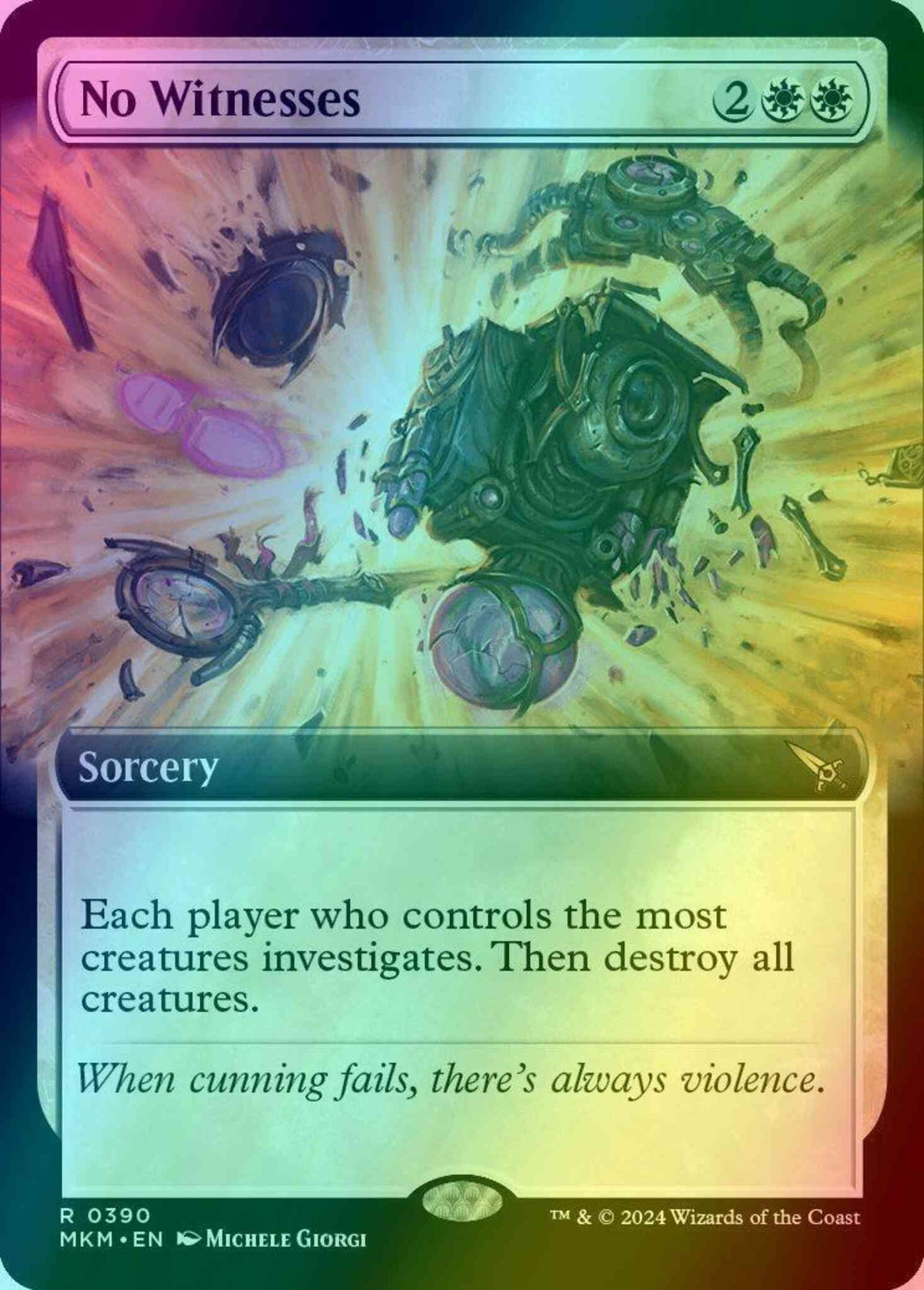 No Witnesses [390] [Extended Art] [Murders at Karlov Manor] [Foil]