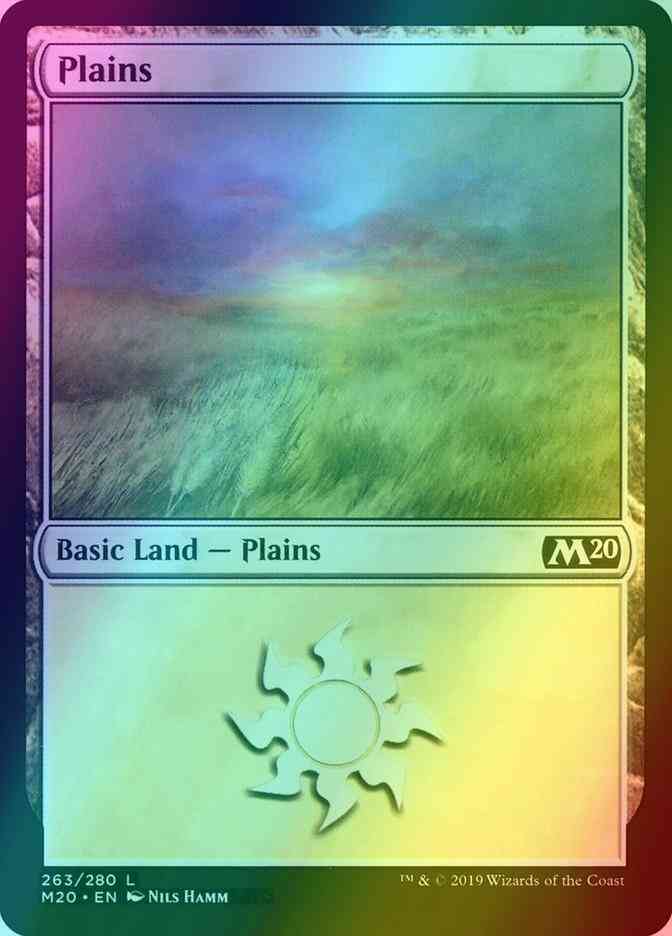 Plains [263] [Core Set 2020] [Foil]