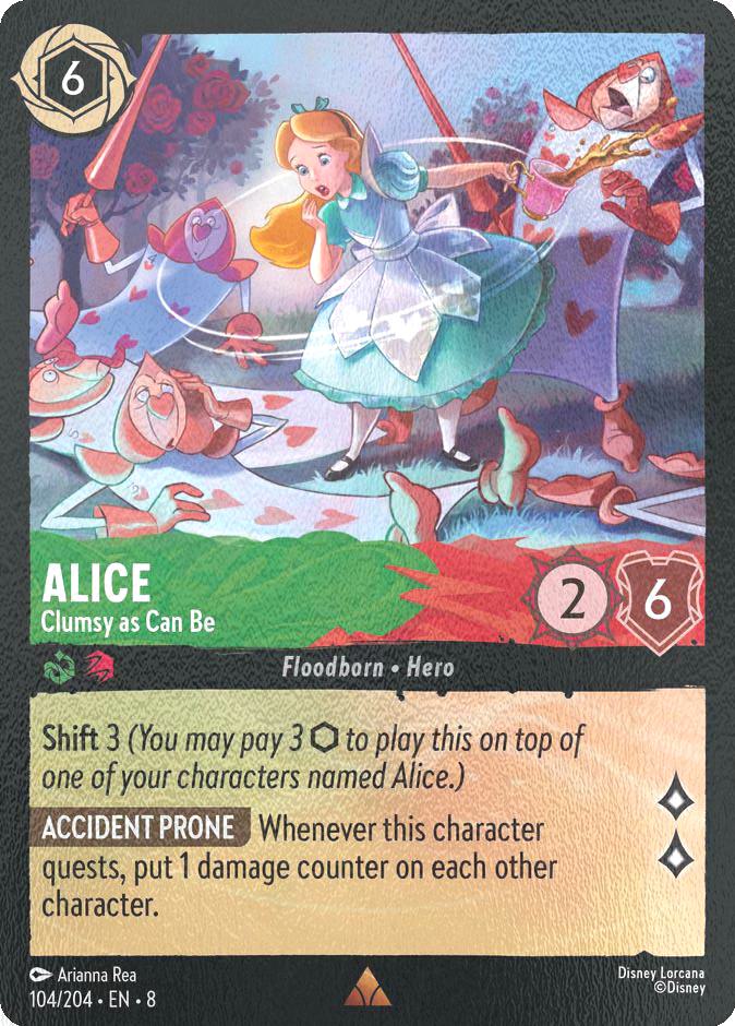 Alice - Clumsy as Can Be - 104/204 [Reign of Jafar] [Cold Foil]