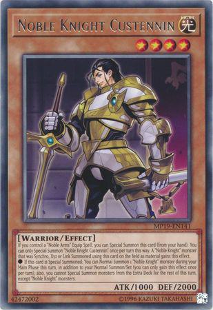 Noble Knight Custennin - MP19-EN141 - Rare - Unlimited