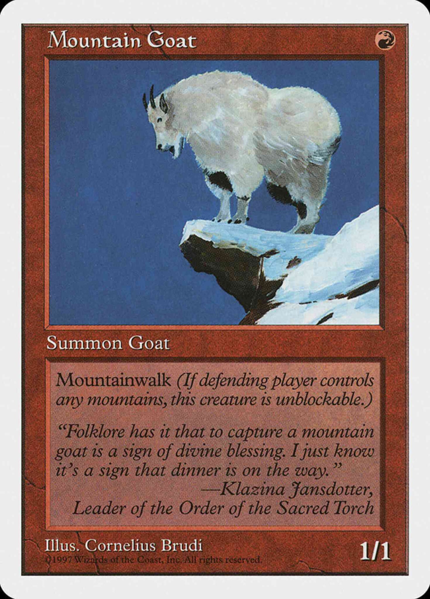 Mountain Goat [252] [Fifth Edition] [Non-Foil]
